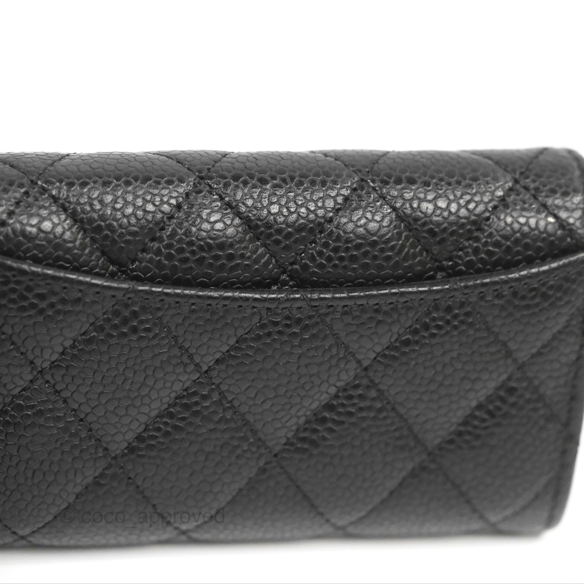 Chanel Classic Flap Wallet Black Caviar Silver Hardware – Coco Approved  Studio