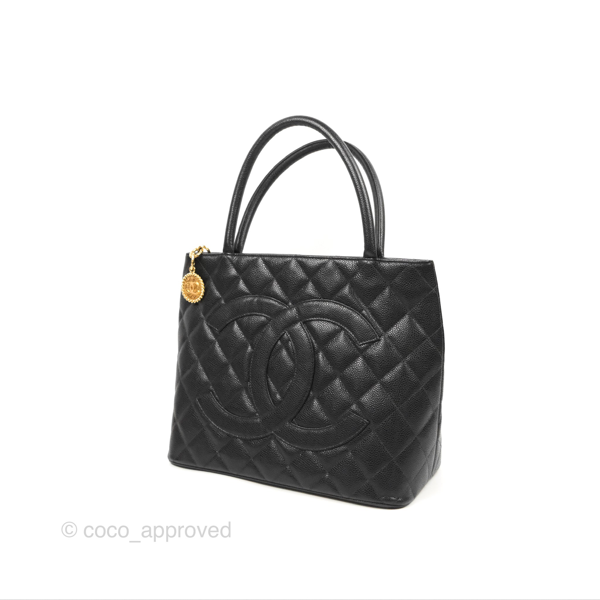 Chanel Vintage Black Caviar CC Zip Tote Gold Hardware, 1996-1997 Available  For Immediate Sale At Sotheby's