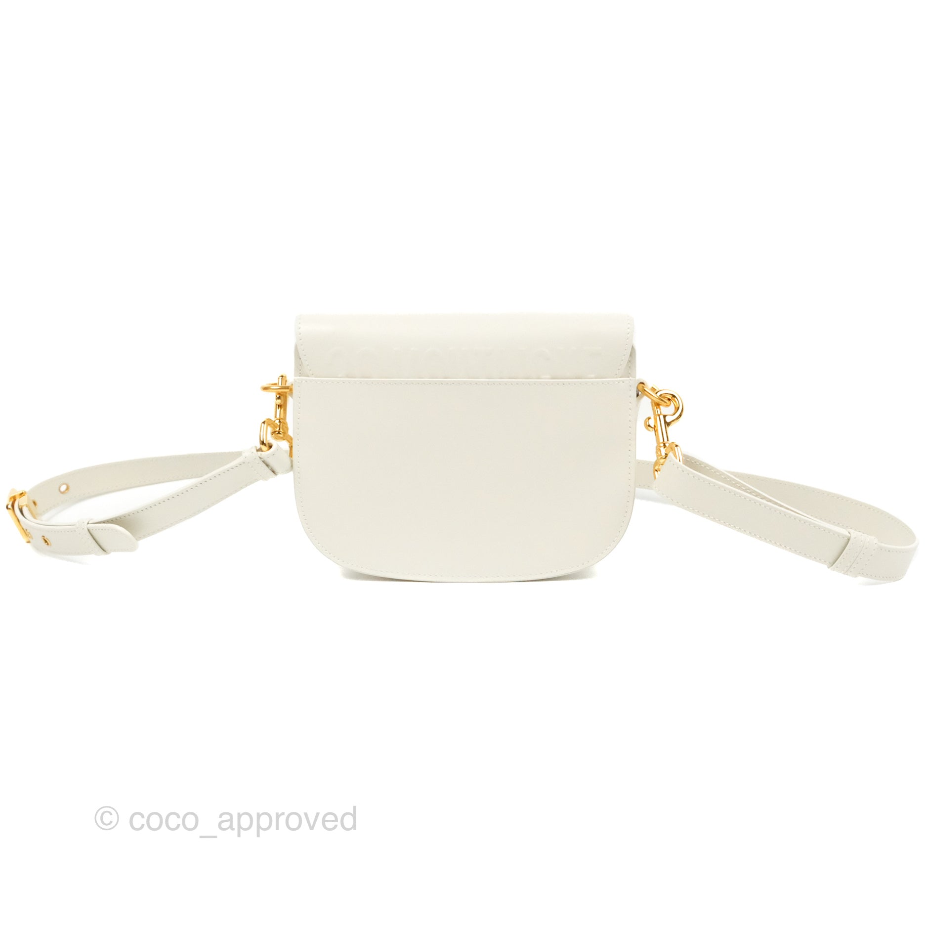 Christian Dior White Smooth Calfskin Leather Medium Bobby Crossbody Bag -  Yoogi's Closet