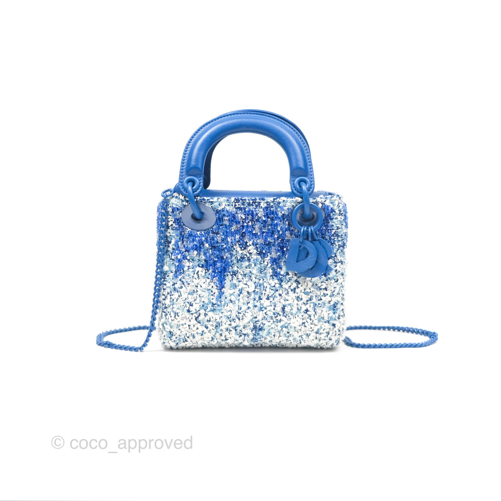 Dior Art Mini Lady Dior Beaded Blue "Chong Hyun Ha" Collaboration