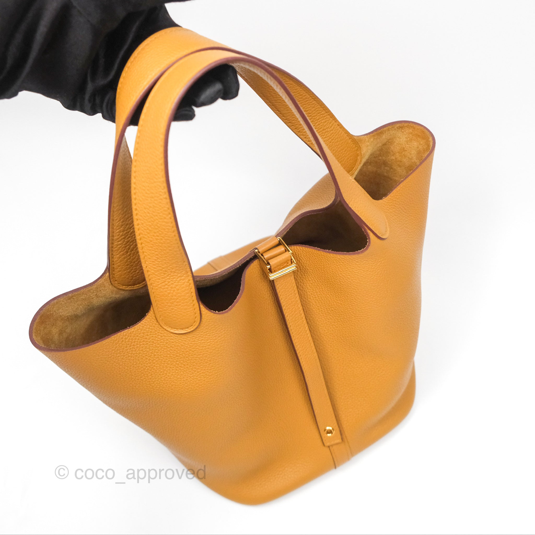 Hermès Picotin 22 Sesame 2S Clemence Gold Hardware – Coco Approved