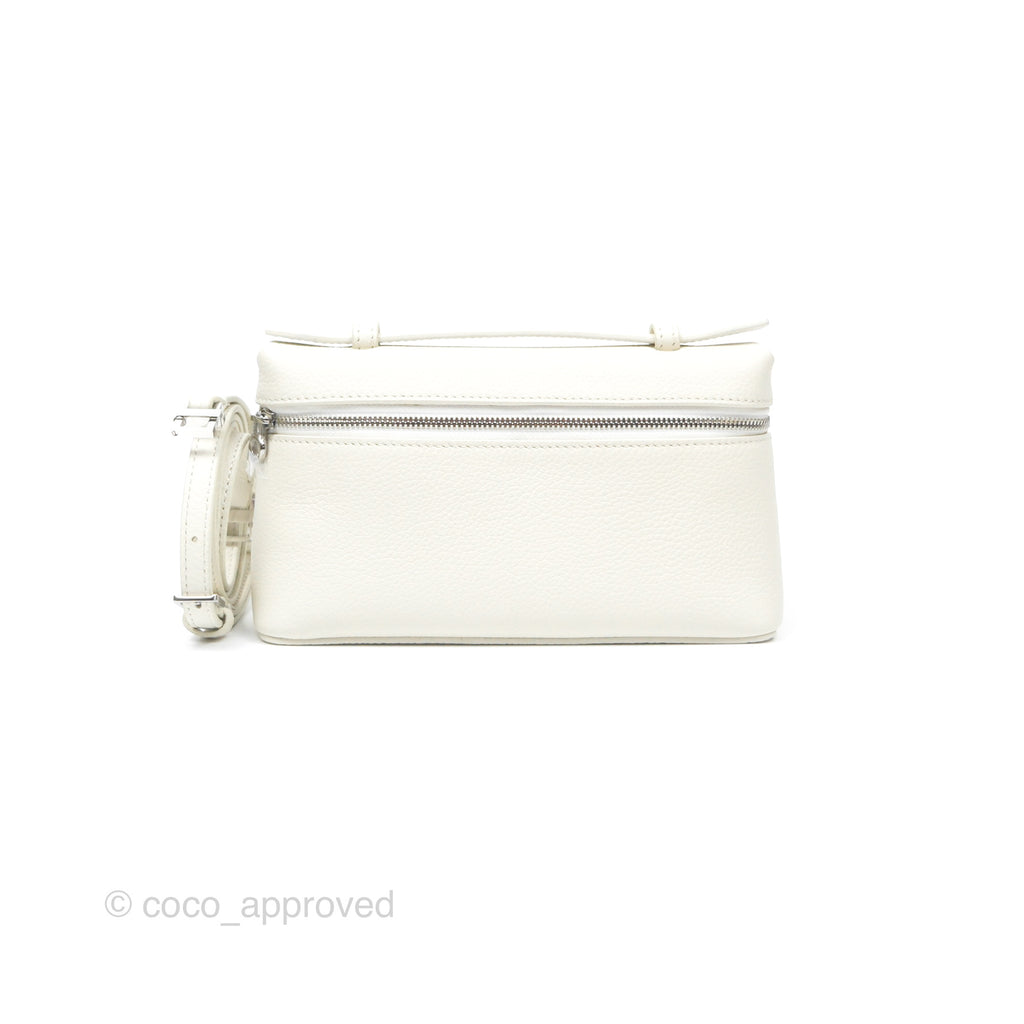 Loro Piana Extra Pocket L19 White Grained Calfskin