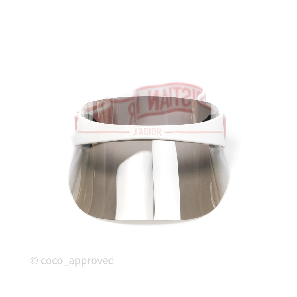 Christian Dior Diorclub Pink White Sun Visor