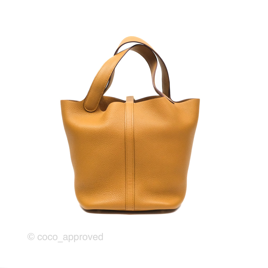 Hermès Picotin 22 Sesame Clemence Gold Hardware