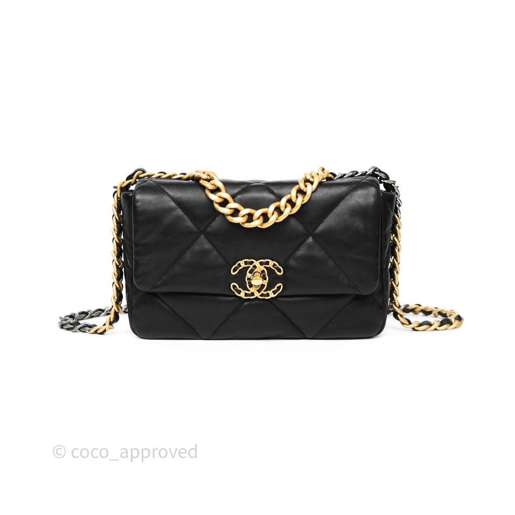 Chanel 19 Small Black Mixed Hardware