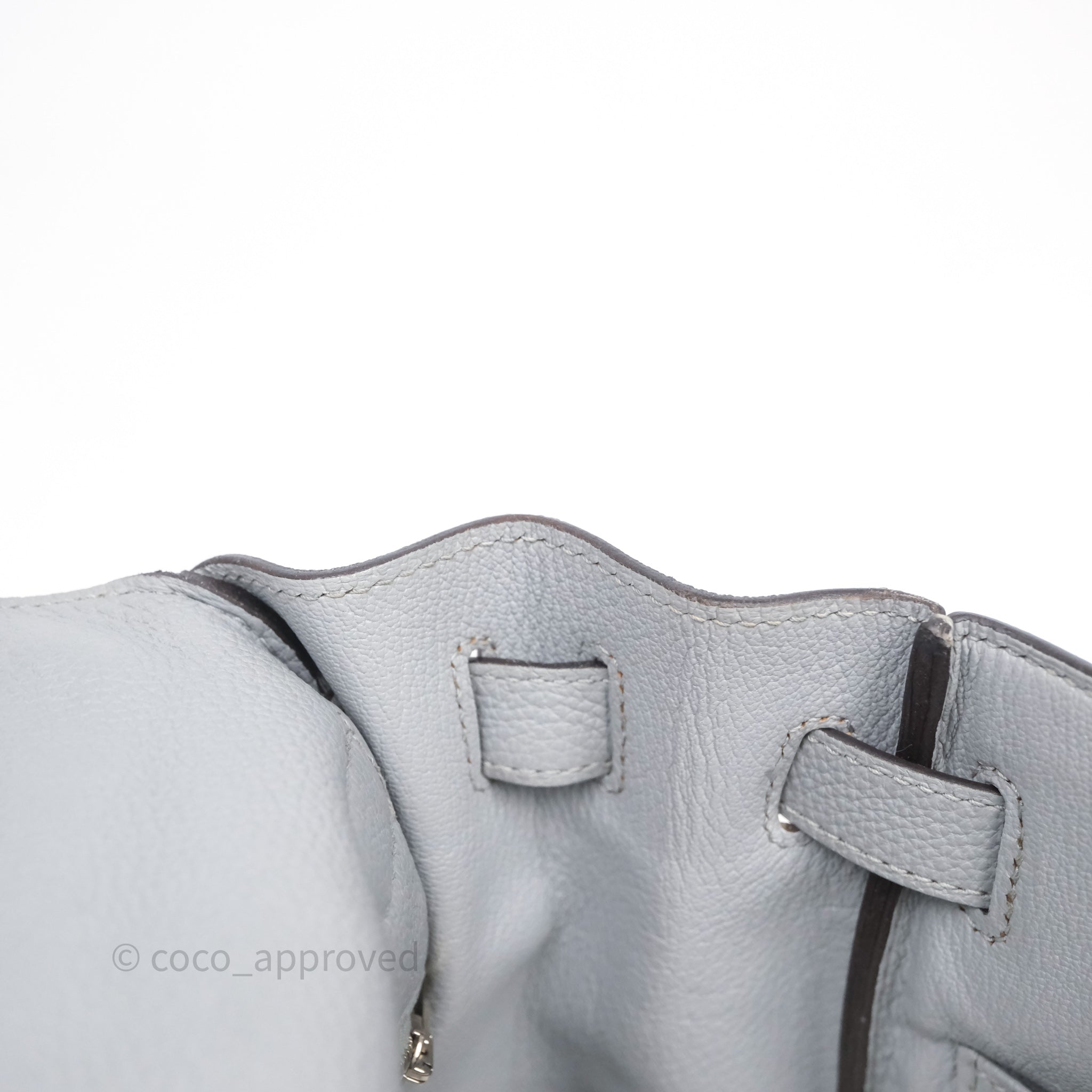 クリーニング済♡HERMES ノースリーブ グレー サイズ38 Hermès Kelly 25 Matte Alligator Gris Neve | SACLÀB