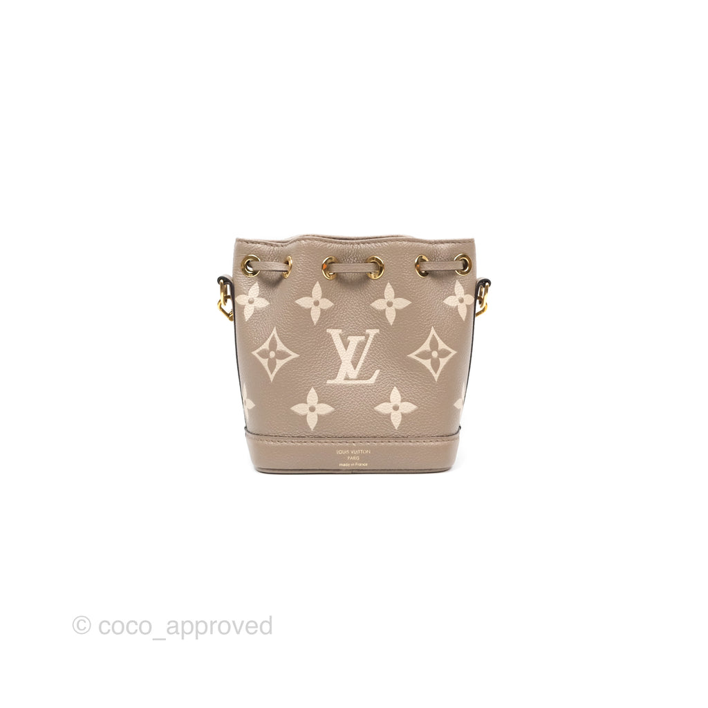 Louis Vuitton Nano Noe Monogram Dove/Cream Canvas