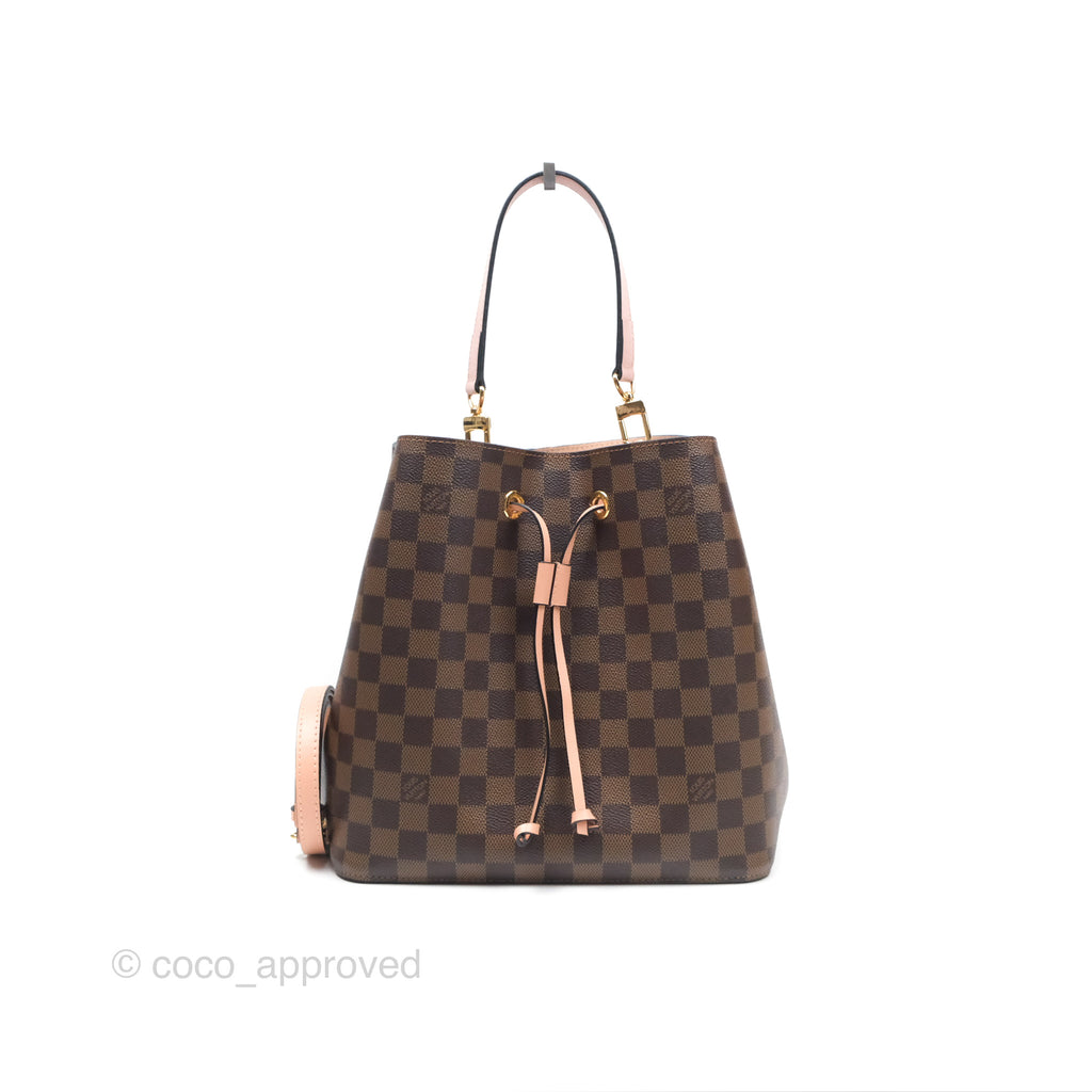 Louis Vuitton Neonoe Bucket Bag MM Monogram Canvas Rose Poudre