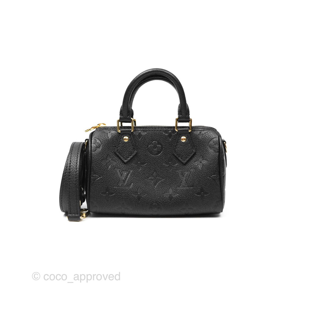 Louis Vuitton Nano Speedy Monogram Empreinte Black