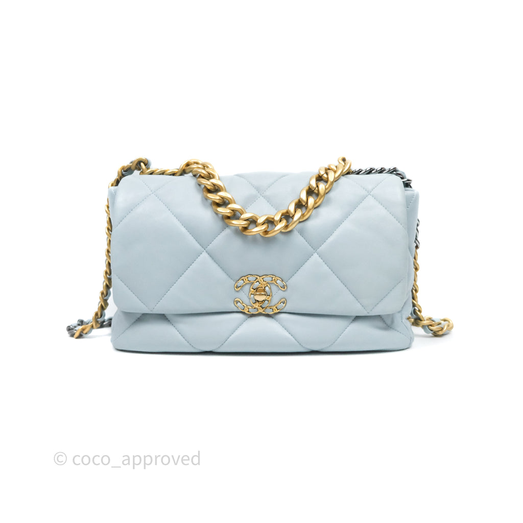 Chanel 19 Medium Blue Mixed Hardware