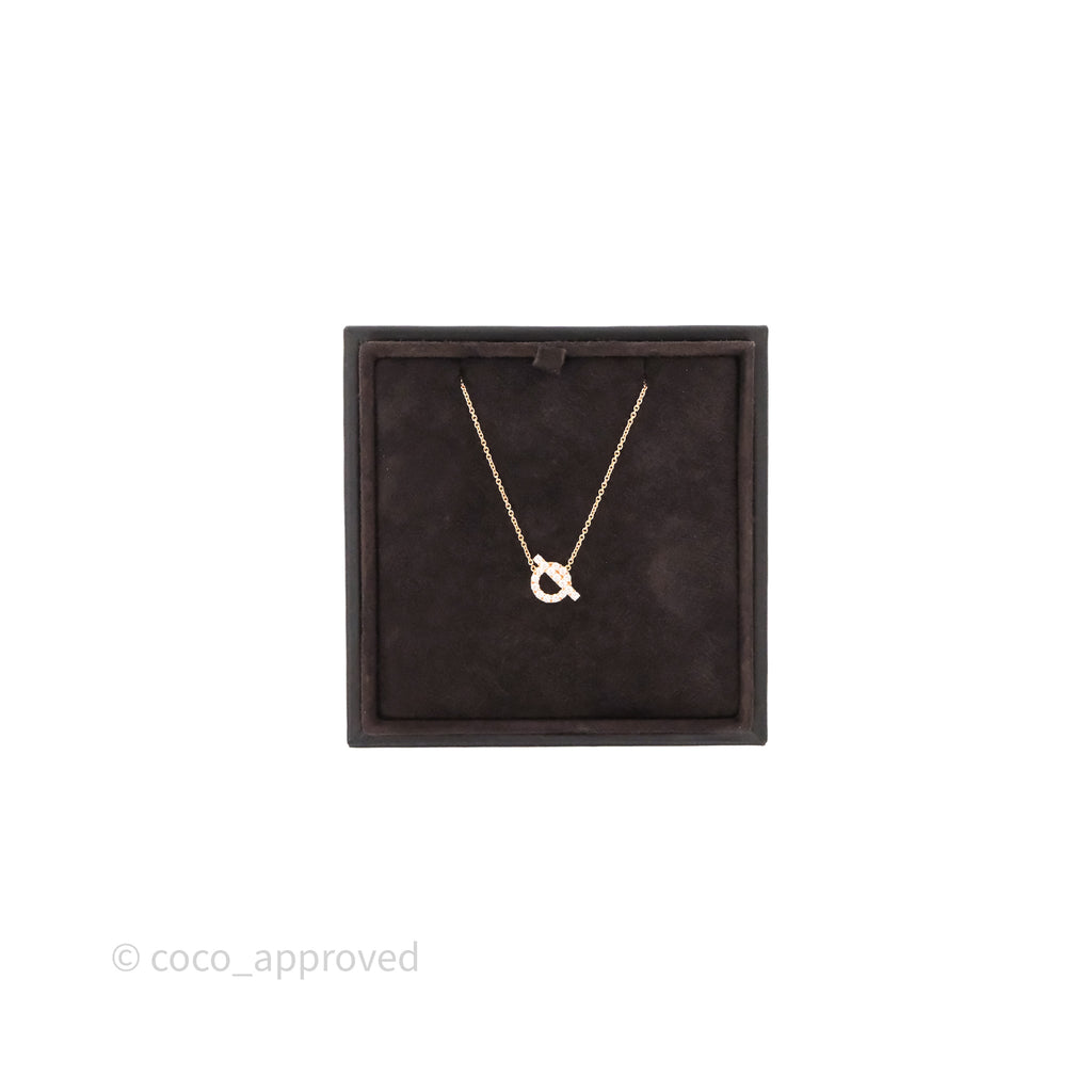 Hermès Finesse Necklace Rose Gold