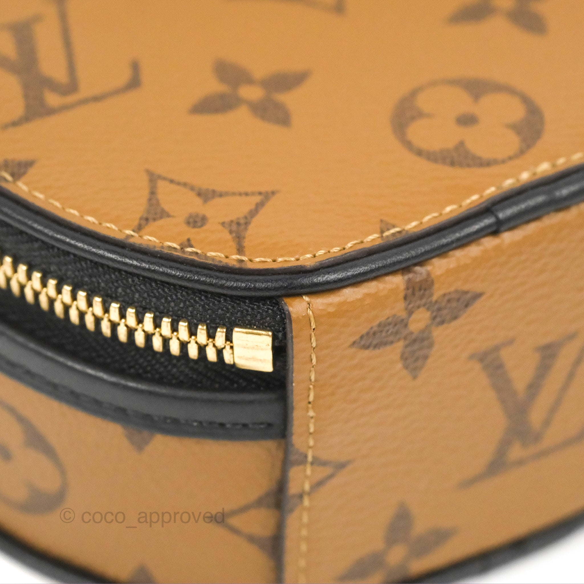 Louis Vuitton Mini Boite Chapeau Bag Reverse Monogram Canvas Black 1466561
