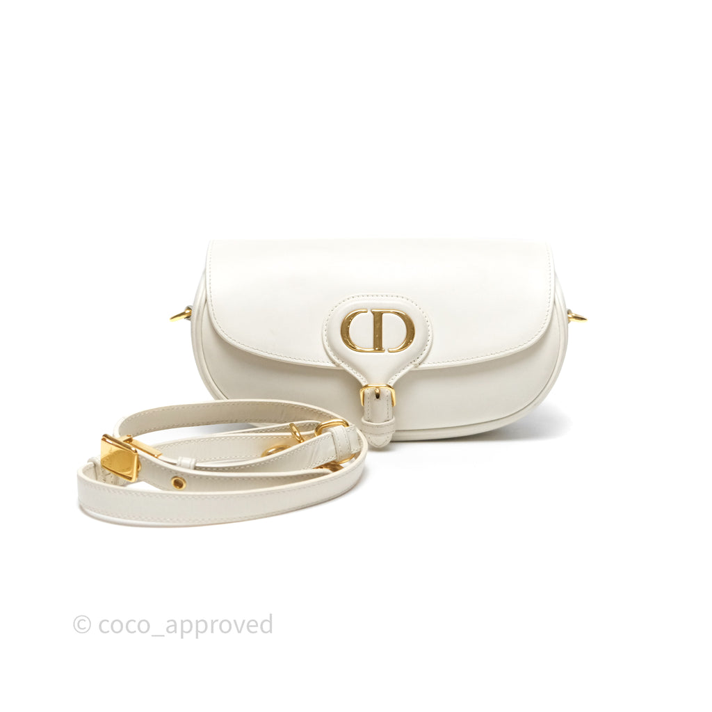 Christian Dior Bobby East-West Bag Calfskin White