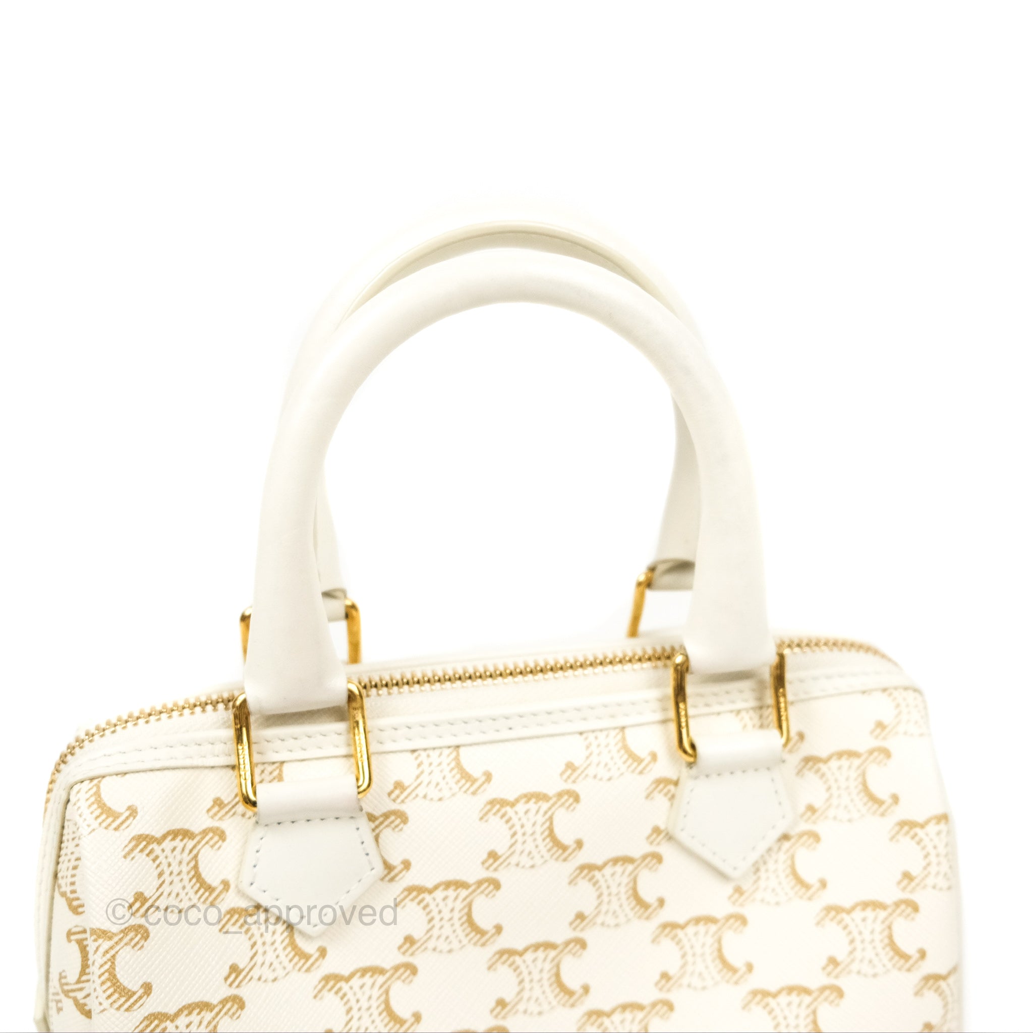 Celine boston bag white Clearance
