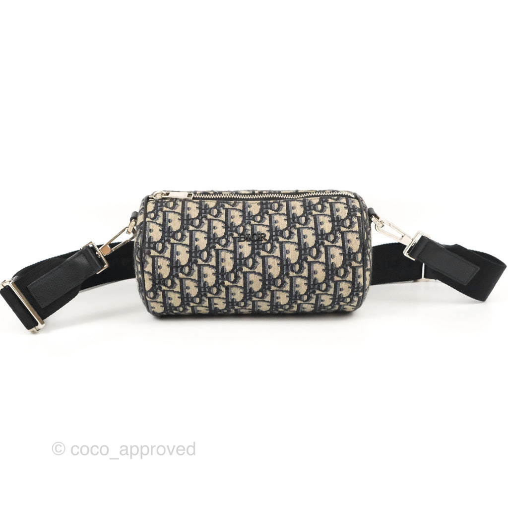 Dior Men's Roller Messenger Bag Oblique Jacquard