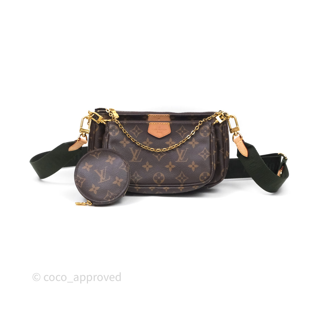 Louis Vuitton Multi Pochette Accessories Khaki Monogram Canvas