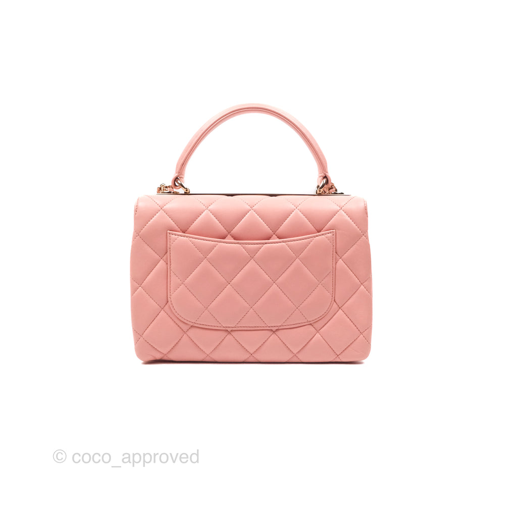 Chanel Small Trendy CC Pink Lambskin Gold Hardware