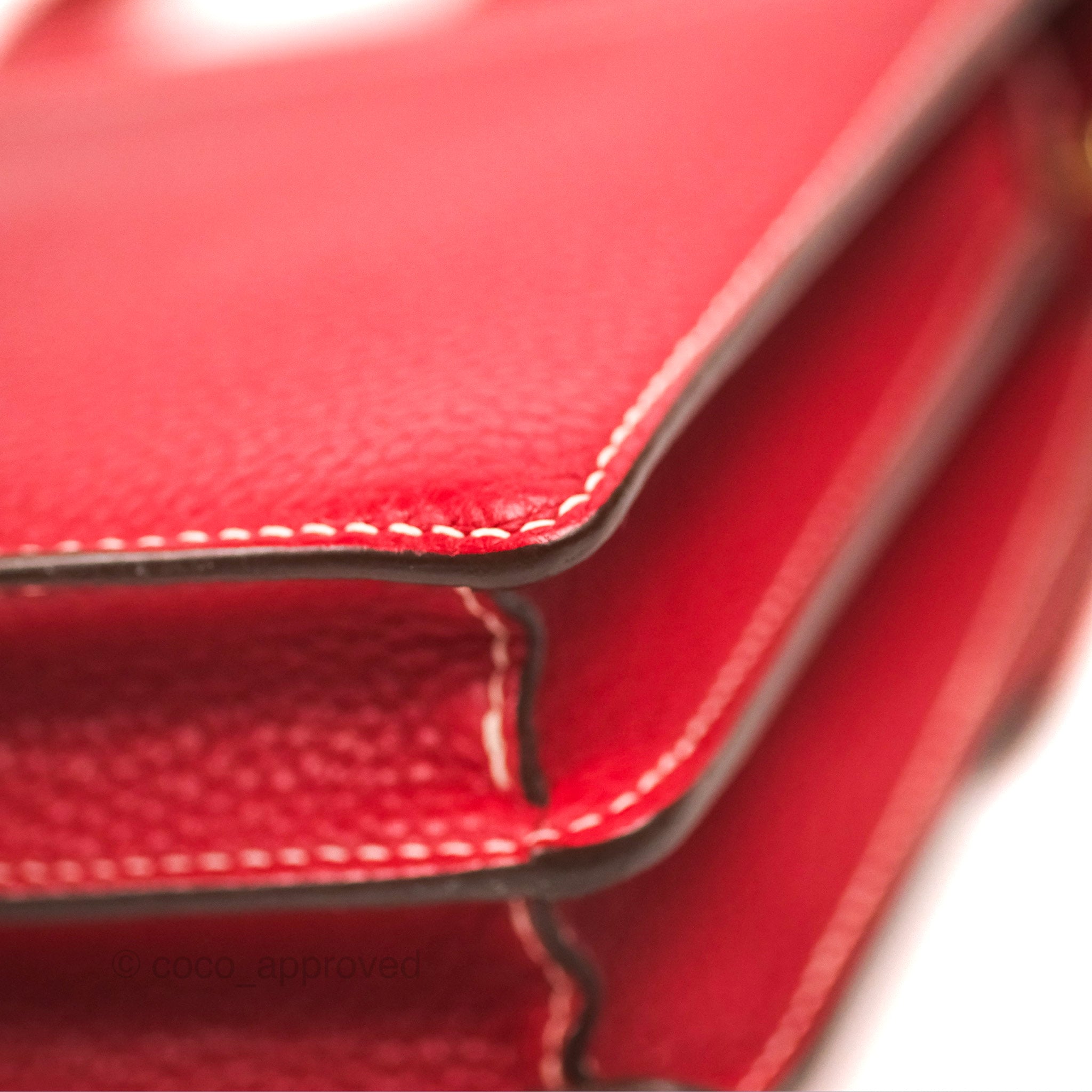 Red Roulis Hermès Roulis 23 Red Clemence Gold Hardware – Coco Approved Studio
