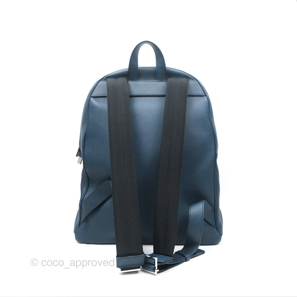 Christian Dior Backpack Calfskin Navy