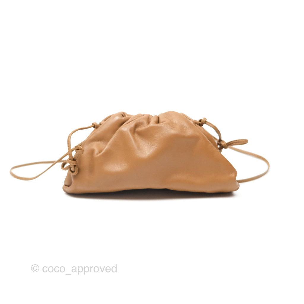 Bottega Veneta The Mini Pouch Camel Butter Calfskin