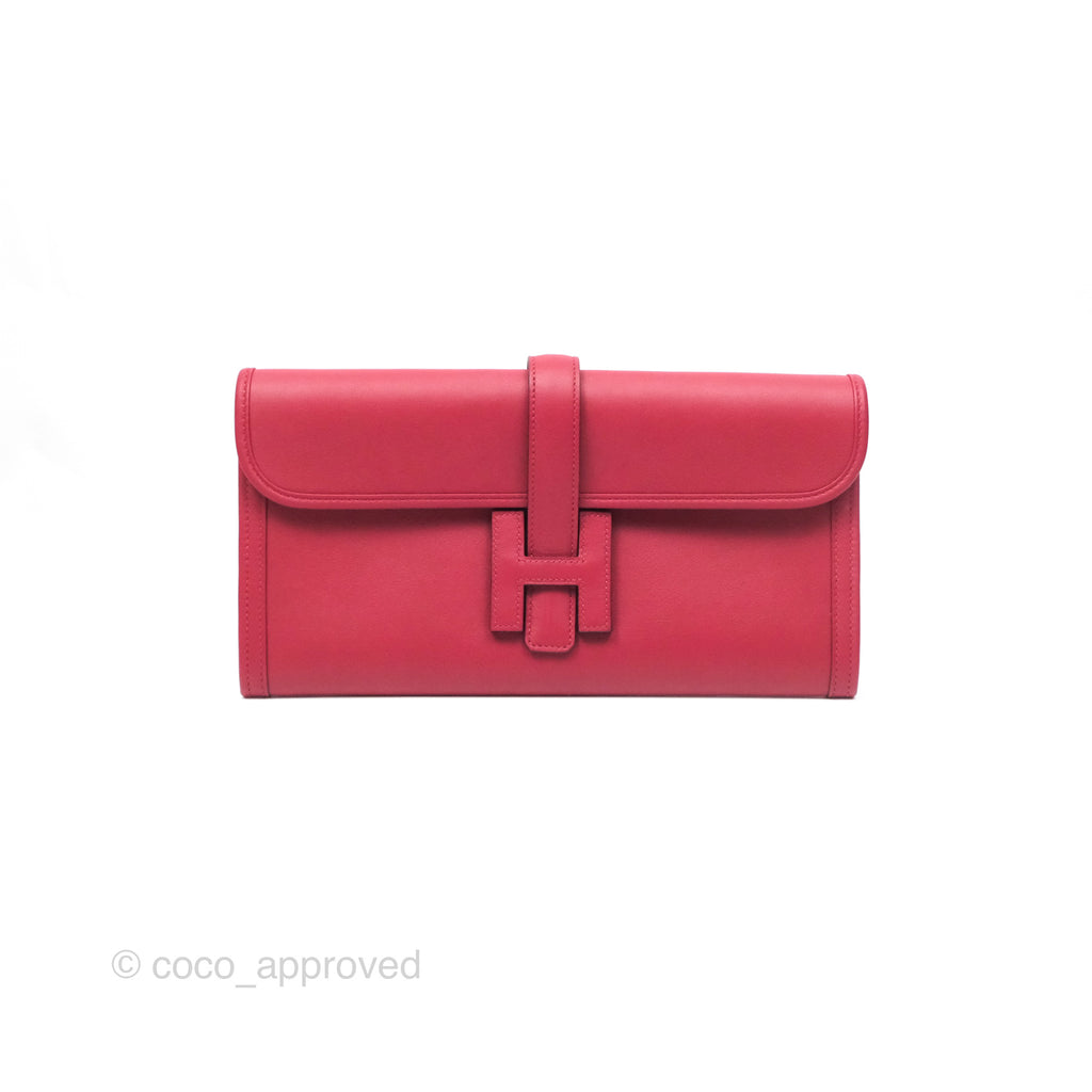 Hermès Jige Elan 29 Clutch Rouge Garance