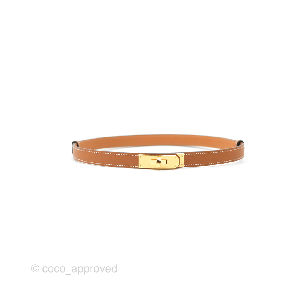 Hermès Kelly Buckle Belt Gold Epsom Gold Hardware