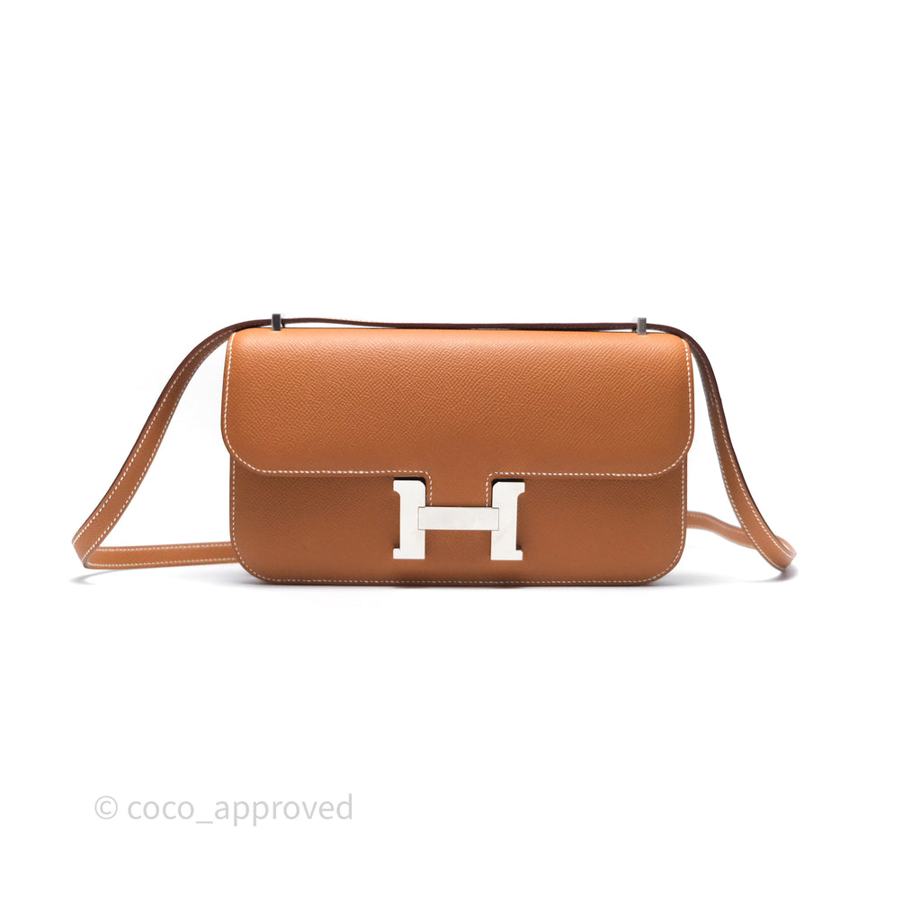 Hermès Constance Elan Gold 37 Epsom Palladium Hardware