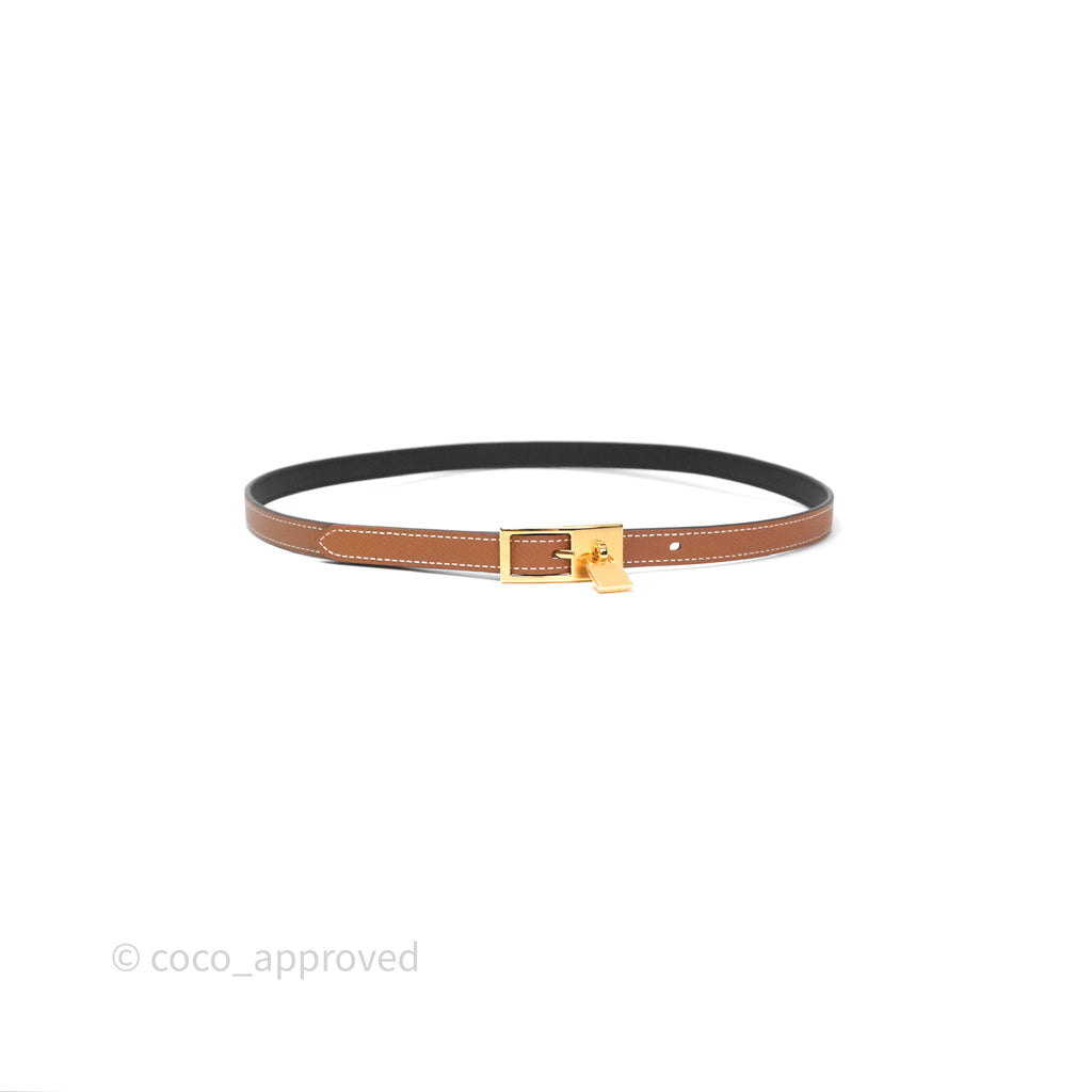Hermès Swift/Epsom Lucky 15 Belt Gold Hardware