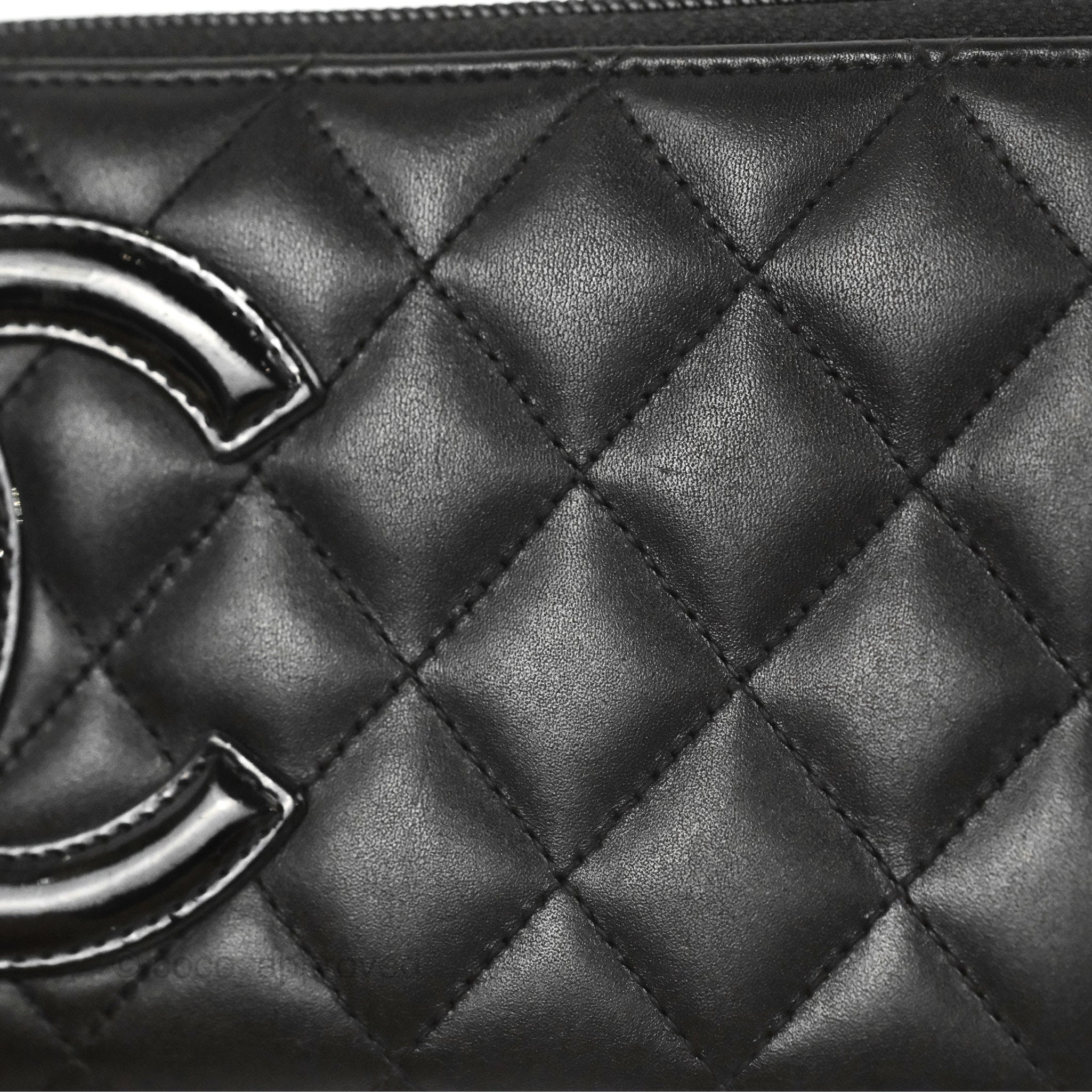 Chanel Quilted Cambon Yen Zip Long Wallet Black Calfskin Silver Hardwa – Coco  Approved Studio