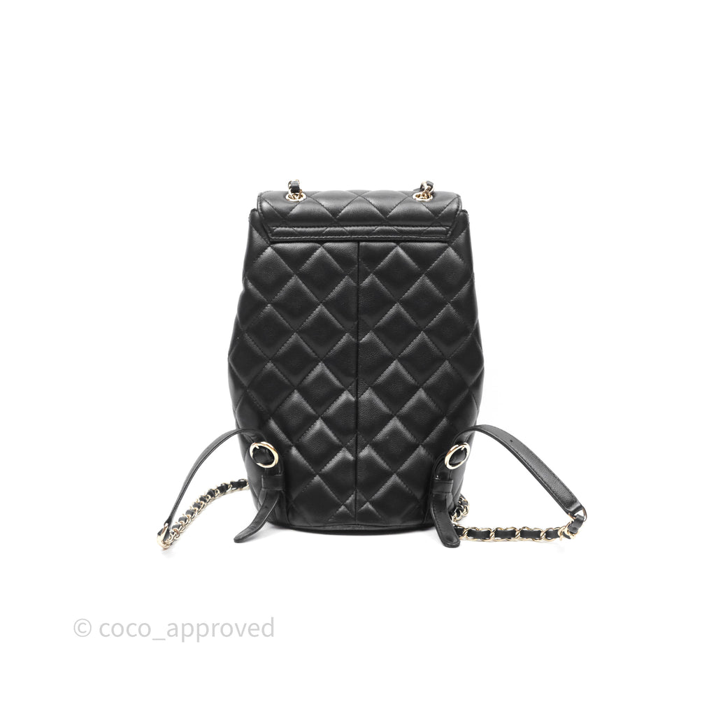 Chanel Small Pockets Backpack Black Caviar Gold Hardware 22S