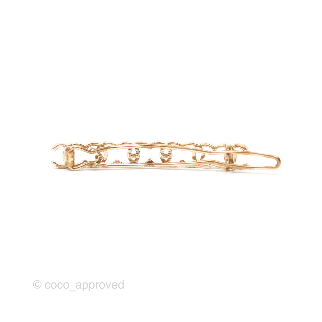 Chanel CC Hair Clip Gold Tone 21A