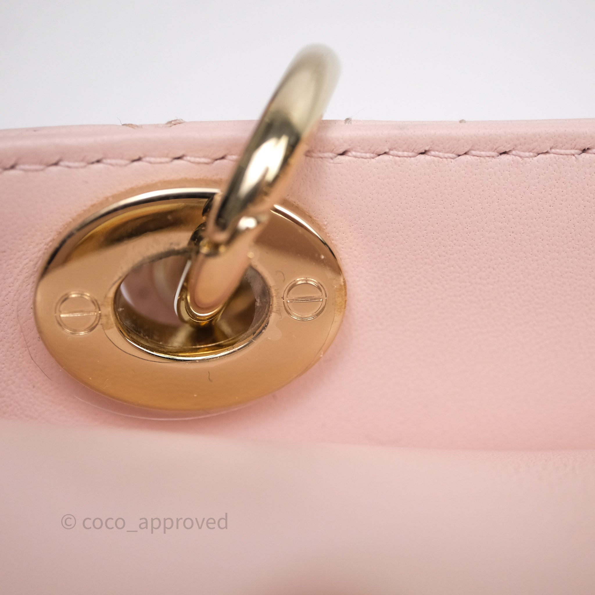 Dior Micro Lady D-Joy Bag Powder Pink Cannage Lambskin – Coco
