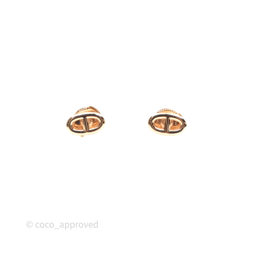 Hermès Chaine d'Ancre Earrings Rose Gold