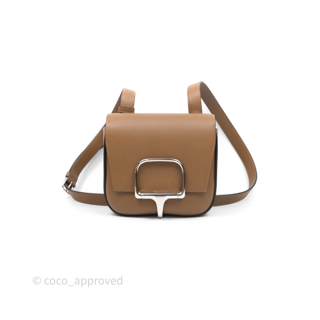 Hermès Della Cavalleria Mini Bag Alezan 3G Epsom Palladium Hardware