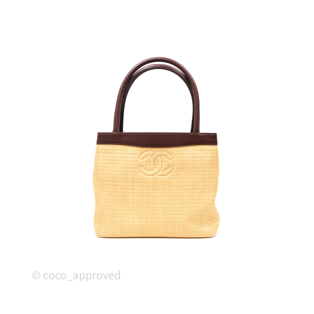 Chanel Vintage Rattan Tote Bag