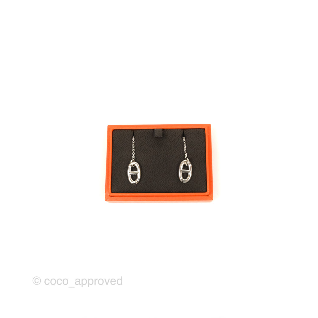 Hermès Farandole Drop Earrings Sterling Silver