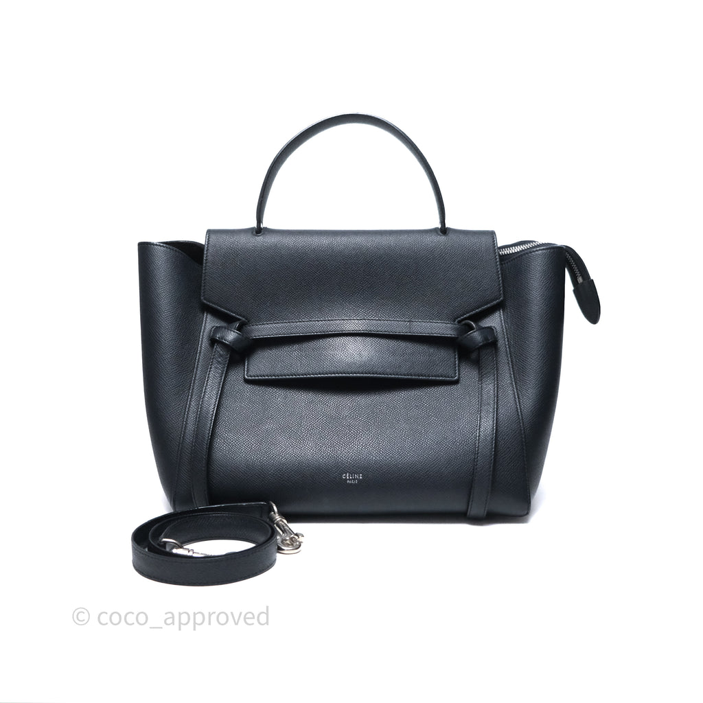 Celine Mini Belt Bag Navy Grained Calfskin Silver Hardware