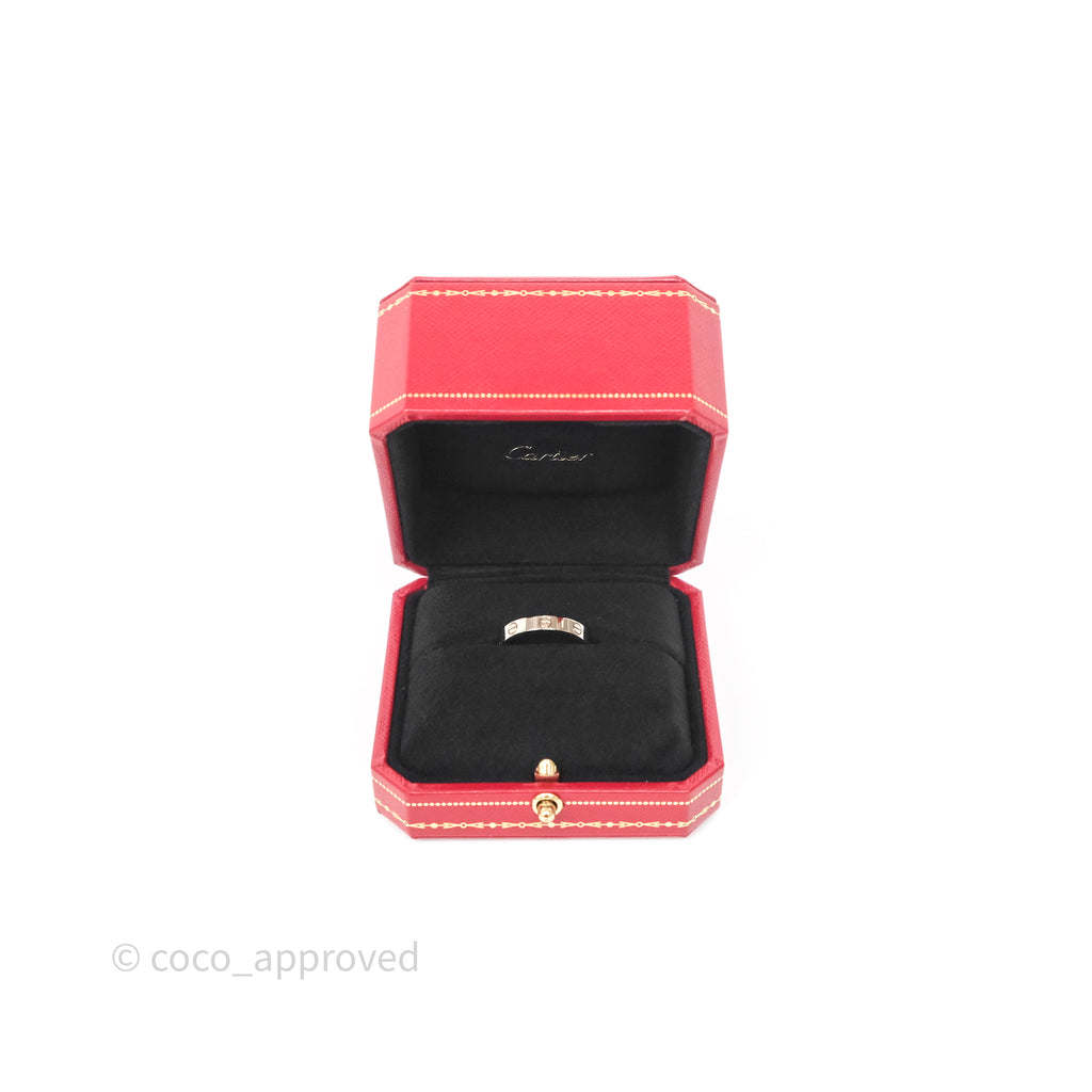 Cartier Love Band Ring Small Model White Gold