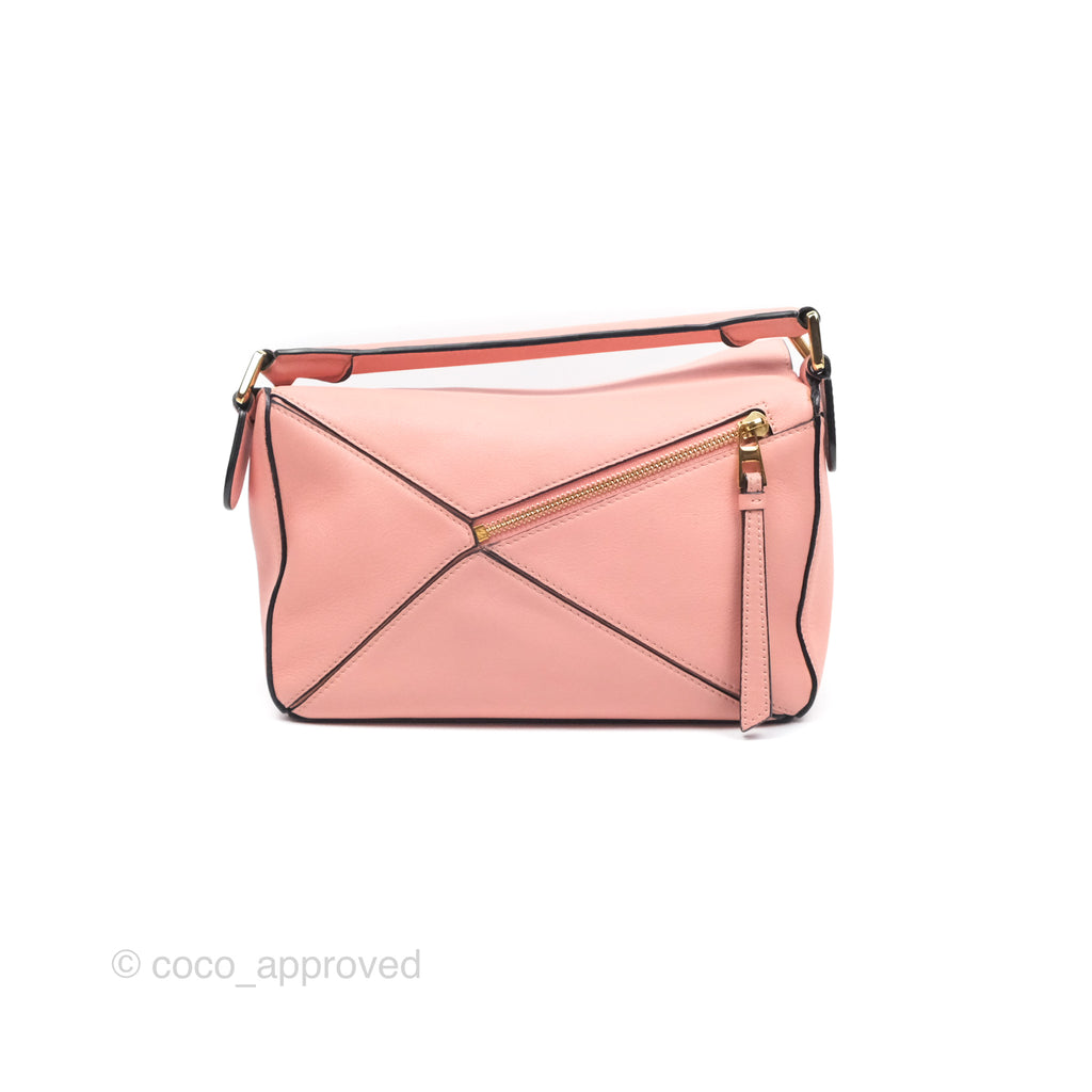 Loewe Small Puzzle Bag Pink Calfskin