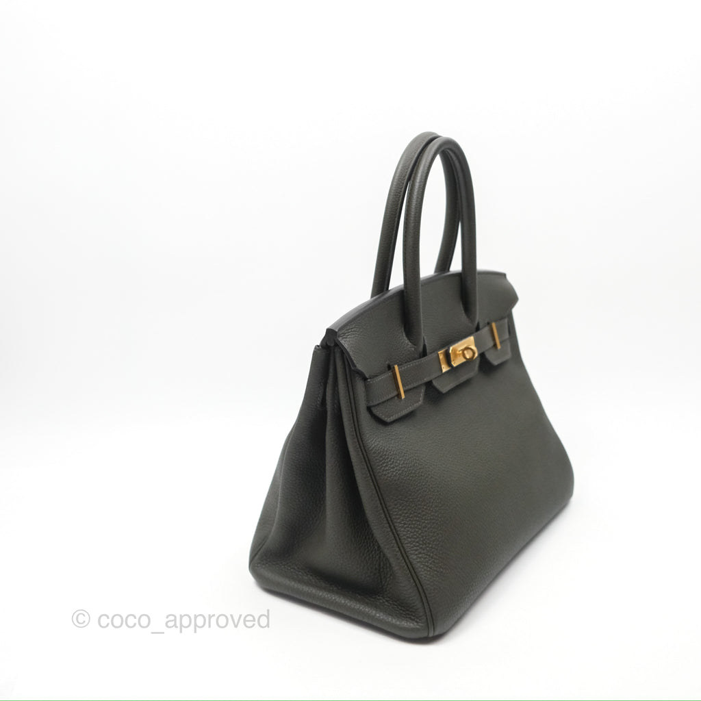 Hermès Birkin 30 Vert de Gris C6 Togo Gold Hardware
