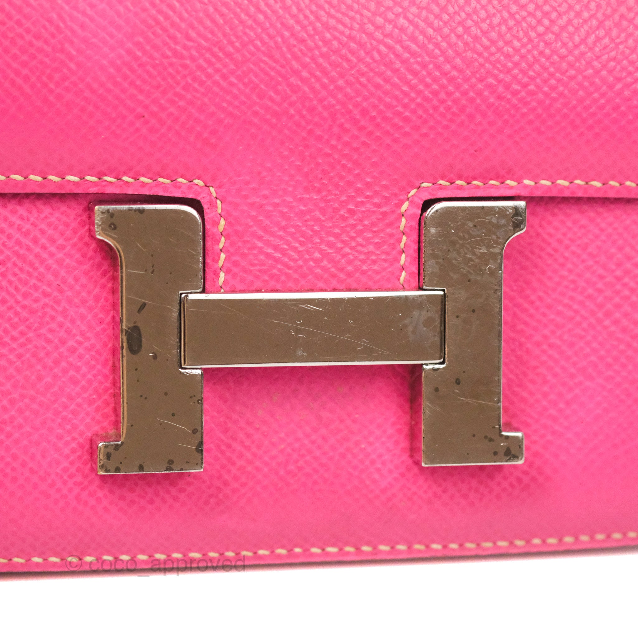Hermes Constance 18 Rose Extreme Mini Bag Gold Hardware Epsom Leather –  Mightychic