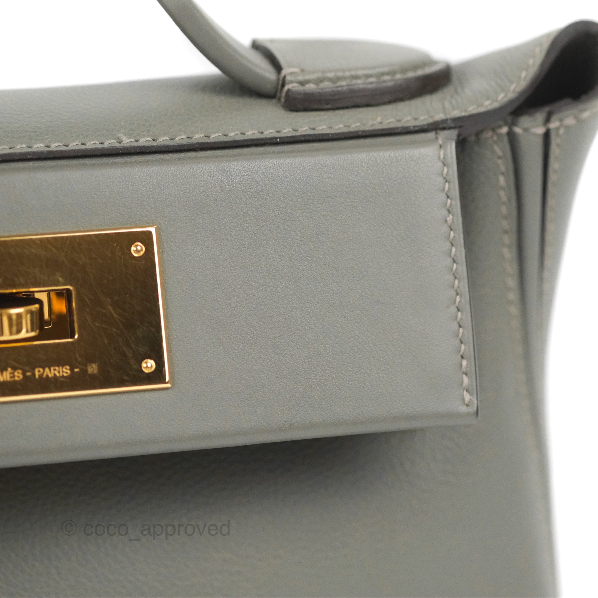 Hermès Mini 24/24 Bag Gris Myer Evercolor and Swift Gold Hardware