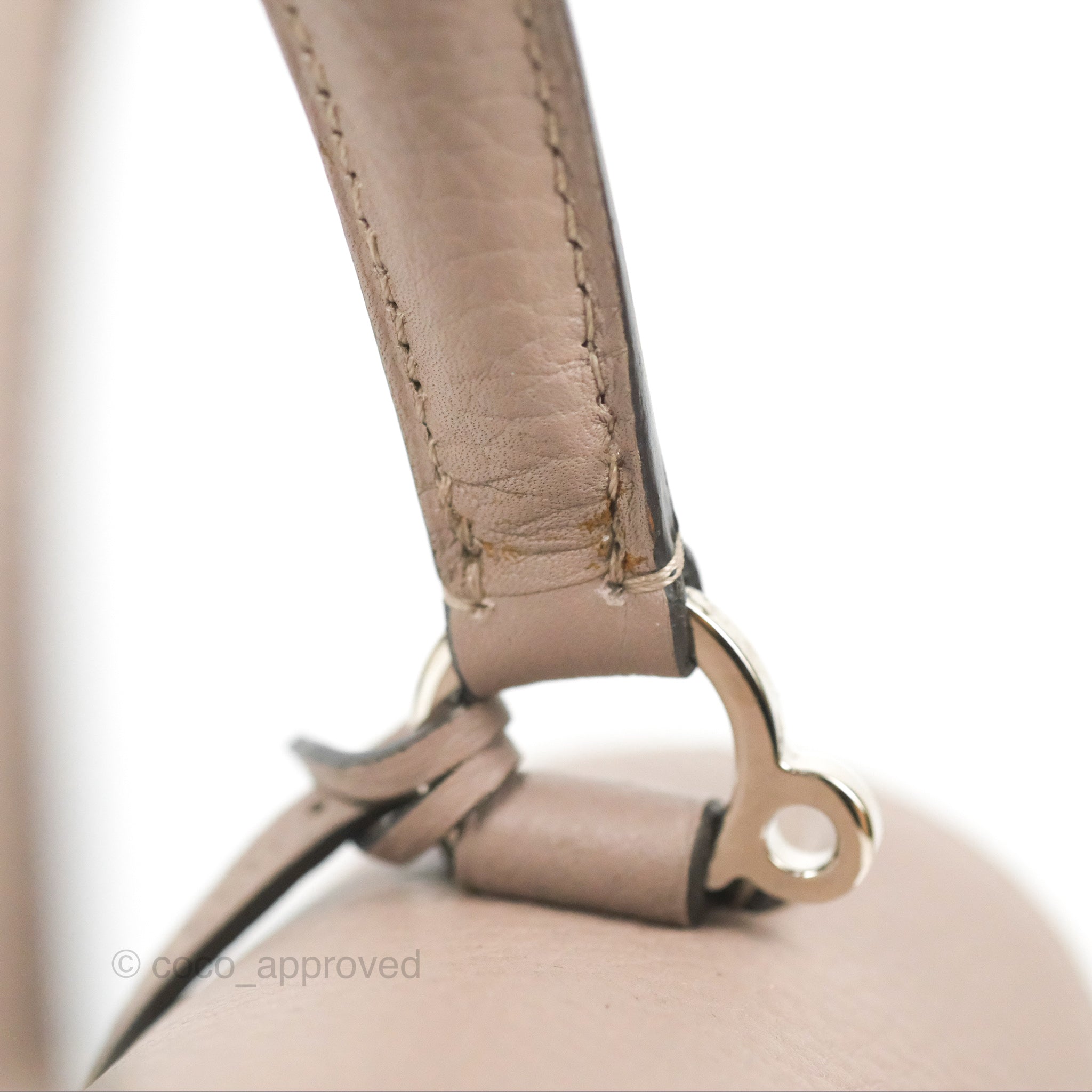 Moynat Réjane PM bag Tourterelle Grained Blush Leather Silver Hardware –  Coco Approved Studio