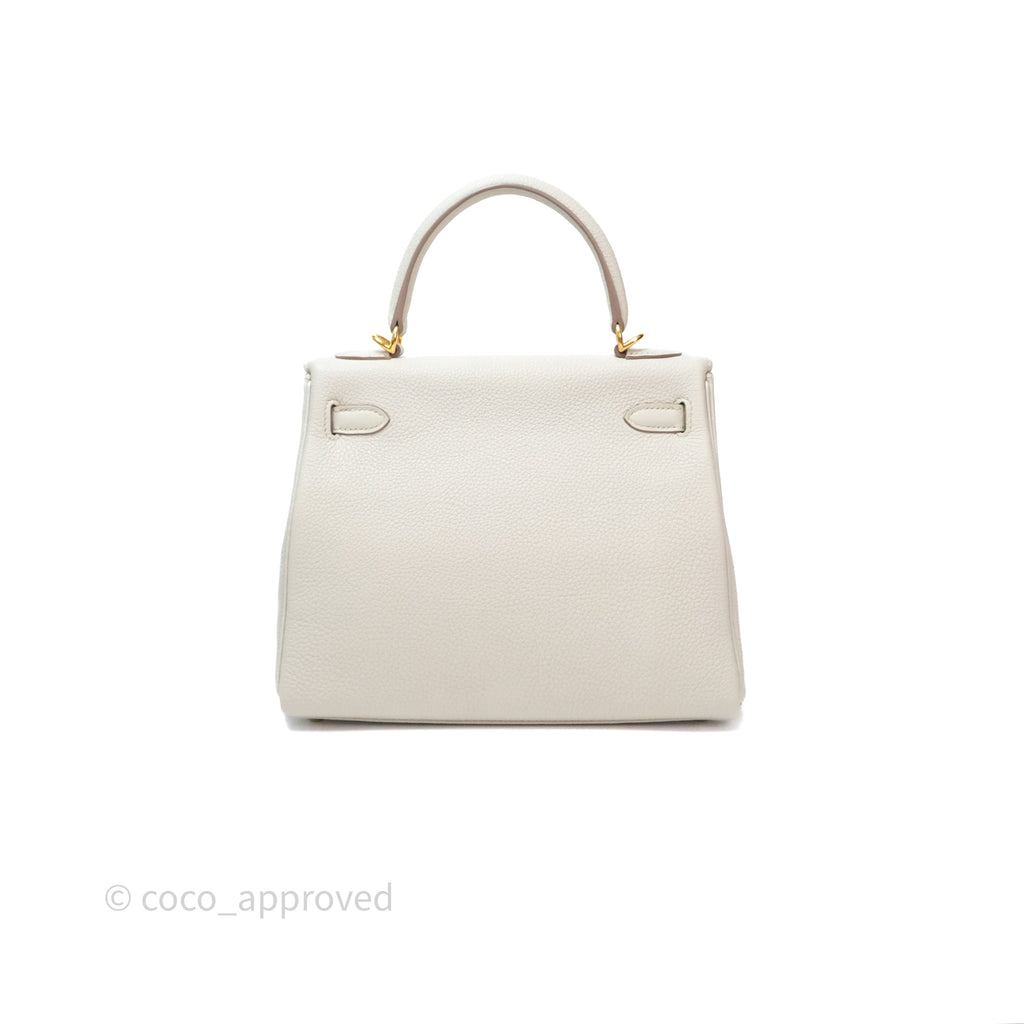 Hermès Retourne Kelly 25 Beton 8L Togo Gold Hardware