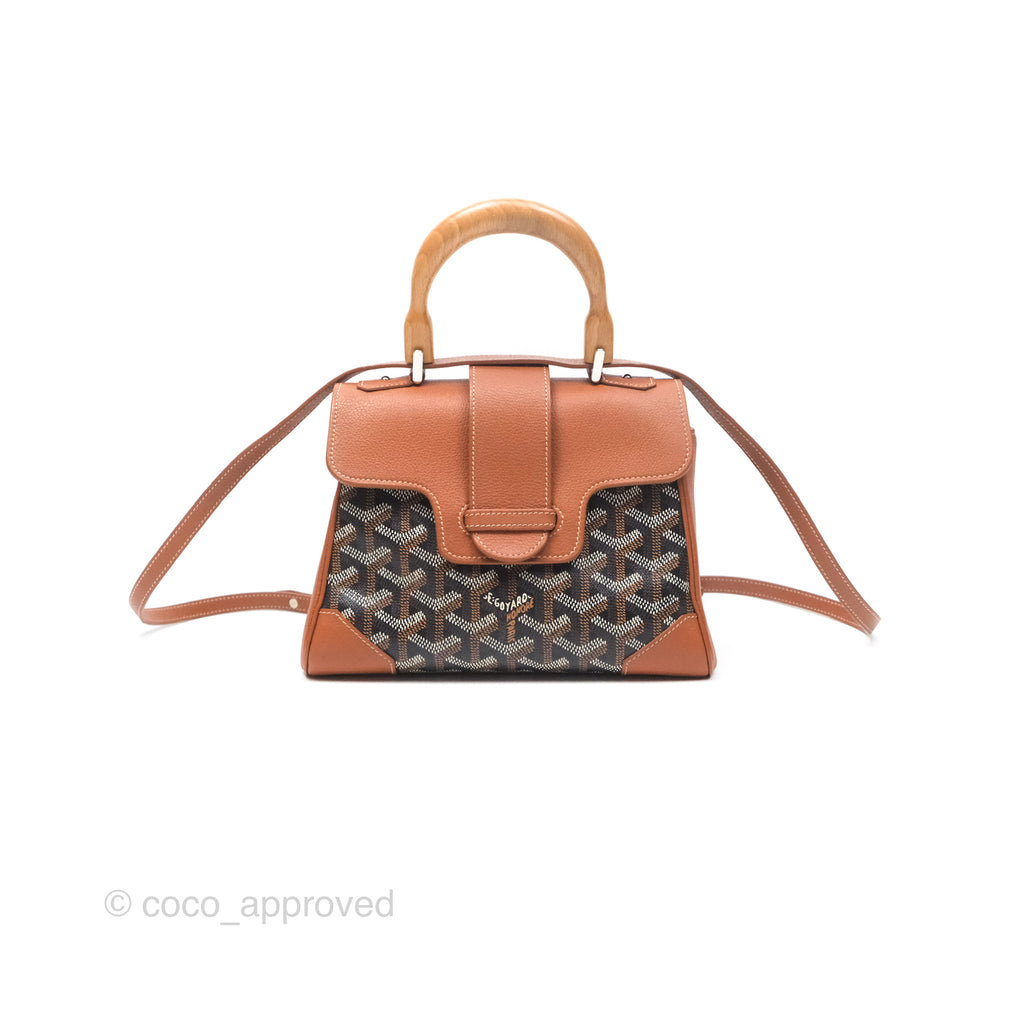 Goyard Saïgon Mini Bag Tan Goyardine Canvas/Chevroches Calfskin