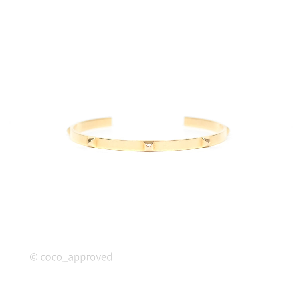 Hermès Mini Clous Bracelet 18K Rose Gold