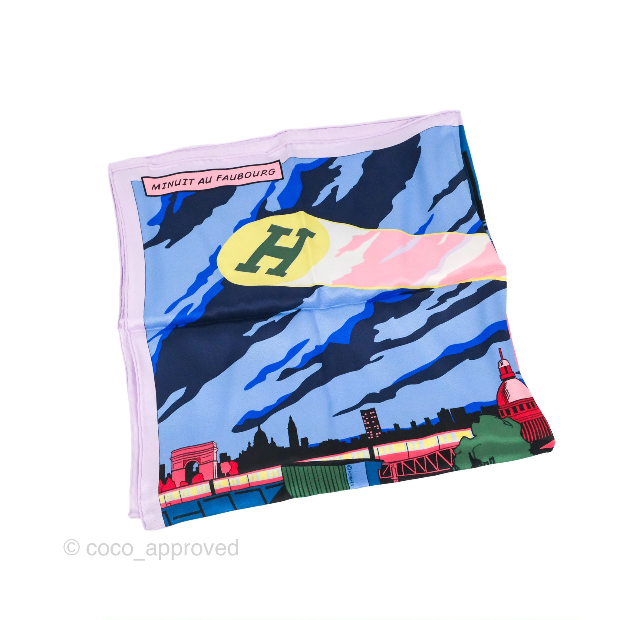 Hermès Minuit au Faubourg Scarf 70 – Coco Approved Studio