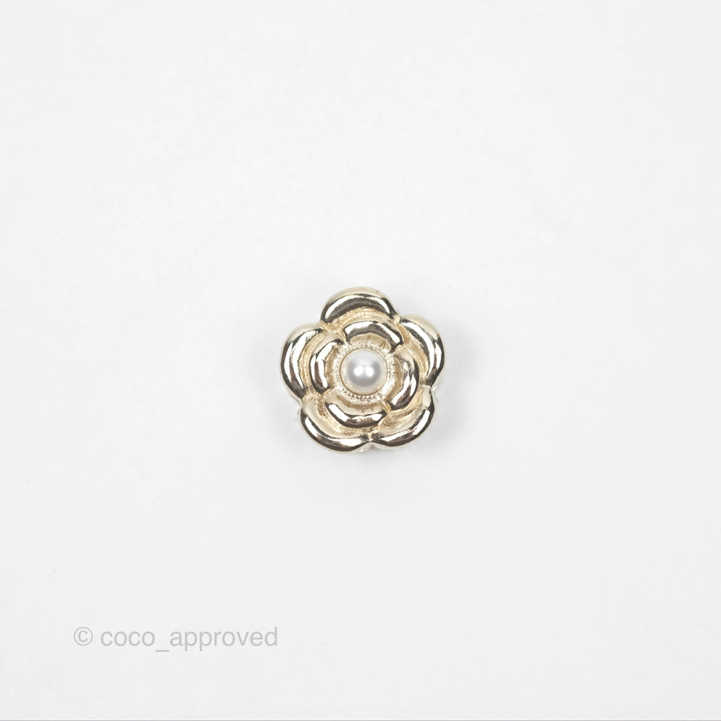 Chanel Magnetic Hair Accessory Hair Clip Set Gold Tone 22P 