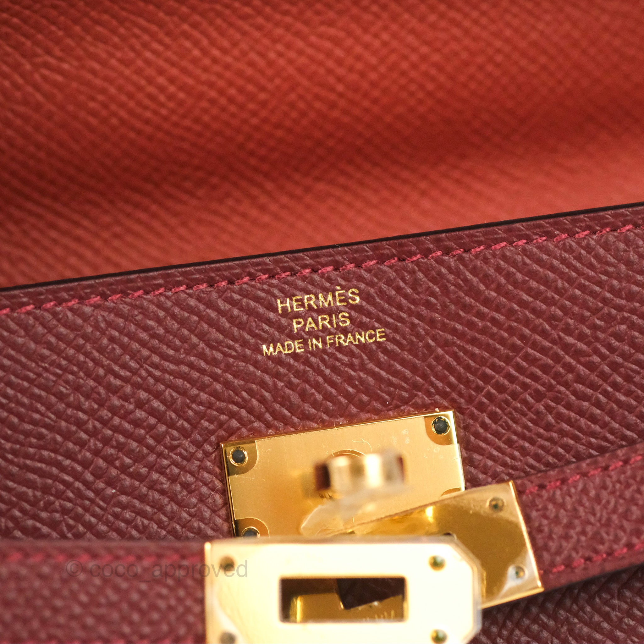 Kelly To Go Wallet gold with gold hardware - HERMÈS
