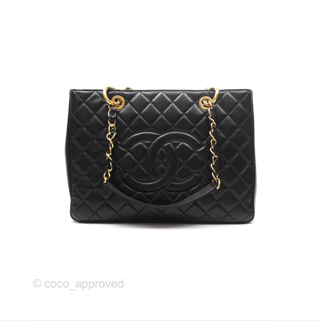 Chanel GST Black Caviar Gold Hardware